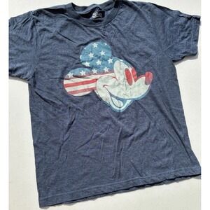 Disney Mickey T-shirt Patriotic US flag Medium